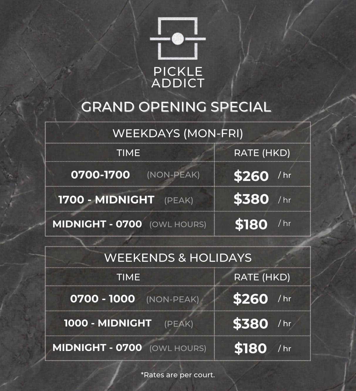 Grand Opening Special
